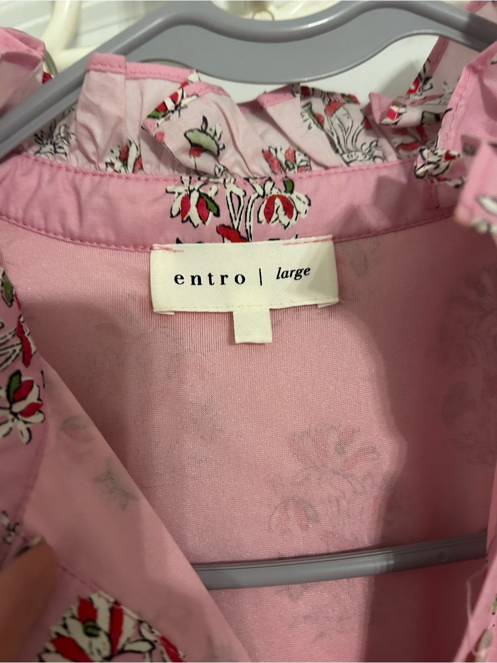 Entro Pink Floral Swing Dress - Picture 2 of 4